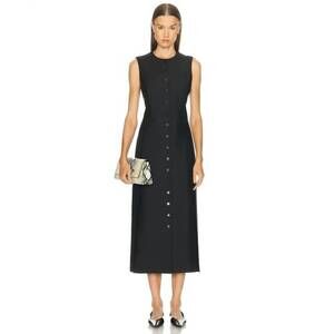 NEW HEIRLOME paulina sleeveless midi dress in black